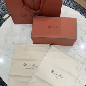 Empty Loro Piana box with NEW dust Bags